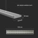 Lustră LED pe cablu dimabilă SAMSUNG CHIP LED/60W/230V 4000K argintie