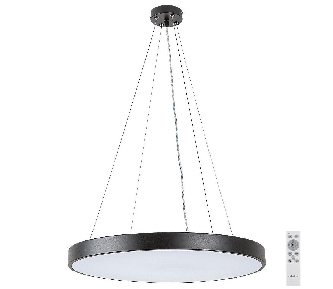 Lustră LED pe cablu dimabilă TESIA LED/60W/230V Rabalux 71041 negru + telecomandă