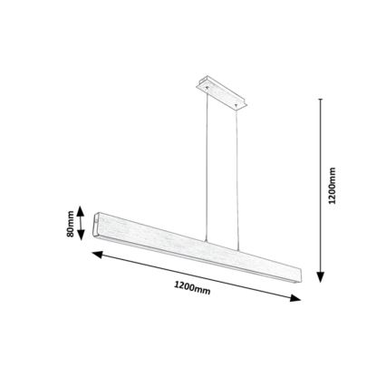 Lustră LED pe cablu dimabilă LED/24W/230V 2700/4000/6500K 120 cm Rabalux