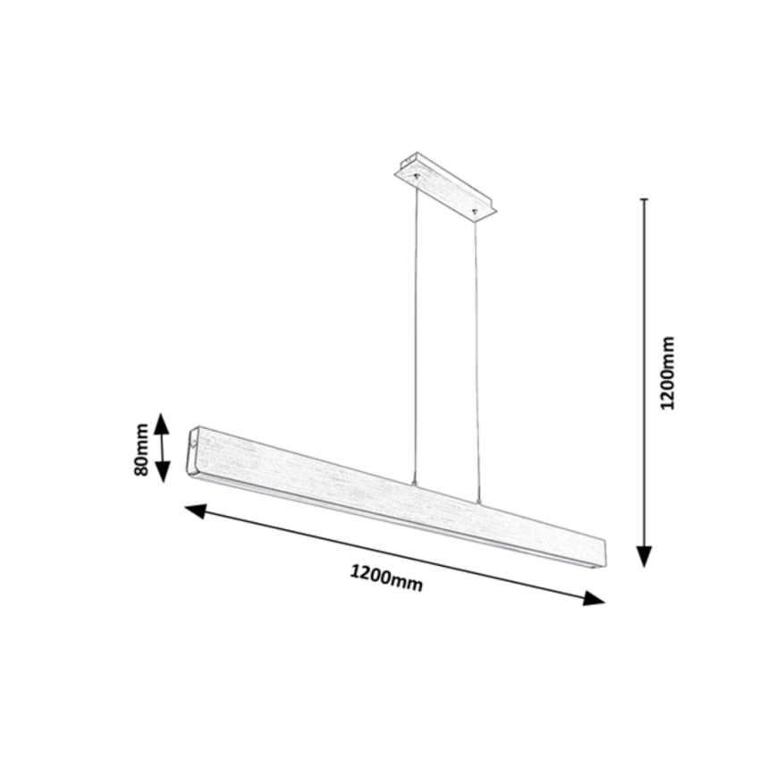 Lustră LED pe cablu dimabilă LED/24W/230V 2700/4000/6500K 120 cm Rabalux
