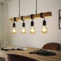 Lustră LED pe cablu Eglo 33378 TOWNSHEND 4xE27/4W/230V 2200K bej/negru