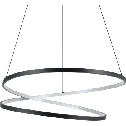 Lustră LED pe cablu Eglo LED/42W/230V 3000K negru