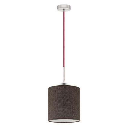 Lustră LED pe cablu Eglo TUNJA 1xE27/60W/230V maro