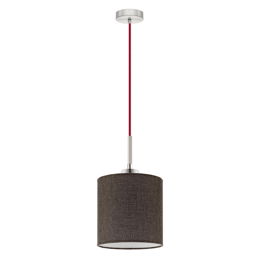 Lustră LED pe cablu Eglo TUNJA 1xE27/60W/230V maro