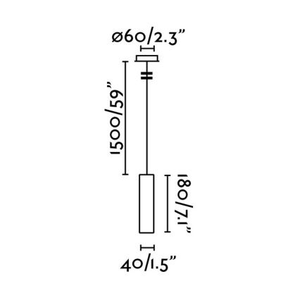 Lustră LED pe cablu FARO 29894 ORA LED/4W/230V albă