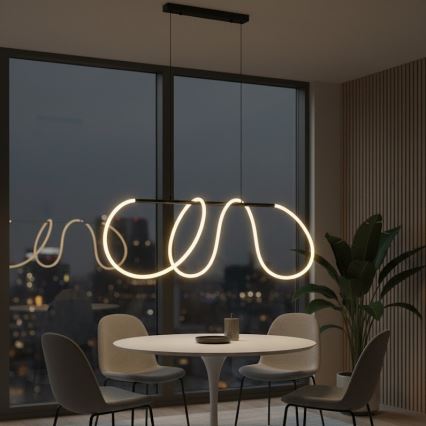 Lustră LED pe cablu FLEXI LED/45W/230V 4000K, negru