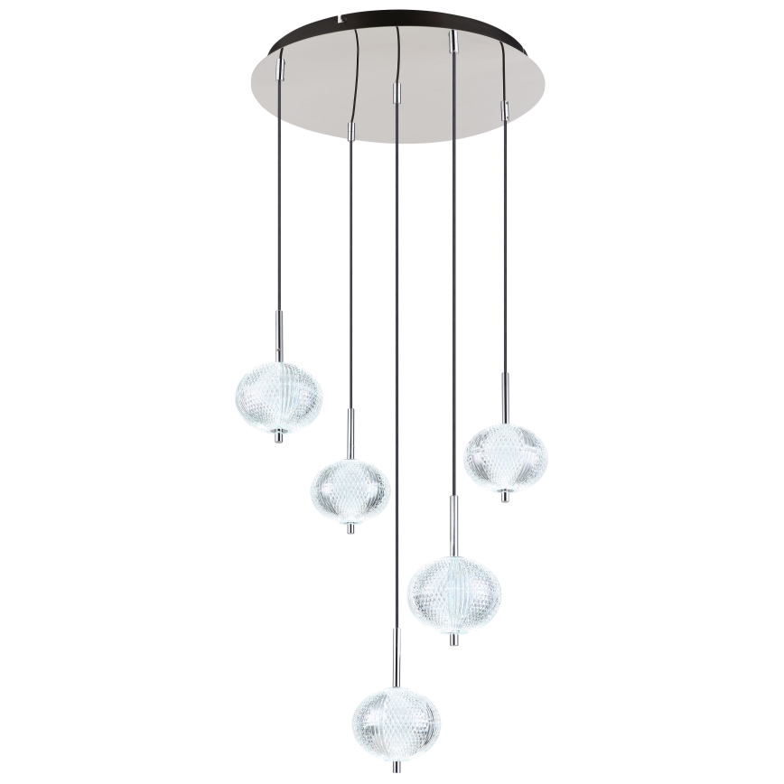Lustră LED pe cablu Globo 5xLED/6,6W/230V 3000/4500/6500K