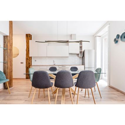 Lustră LED pe cablu Globo LED/30W/230V 3000K negru