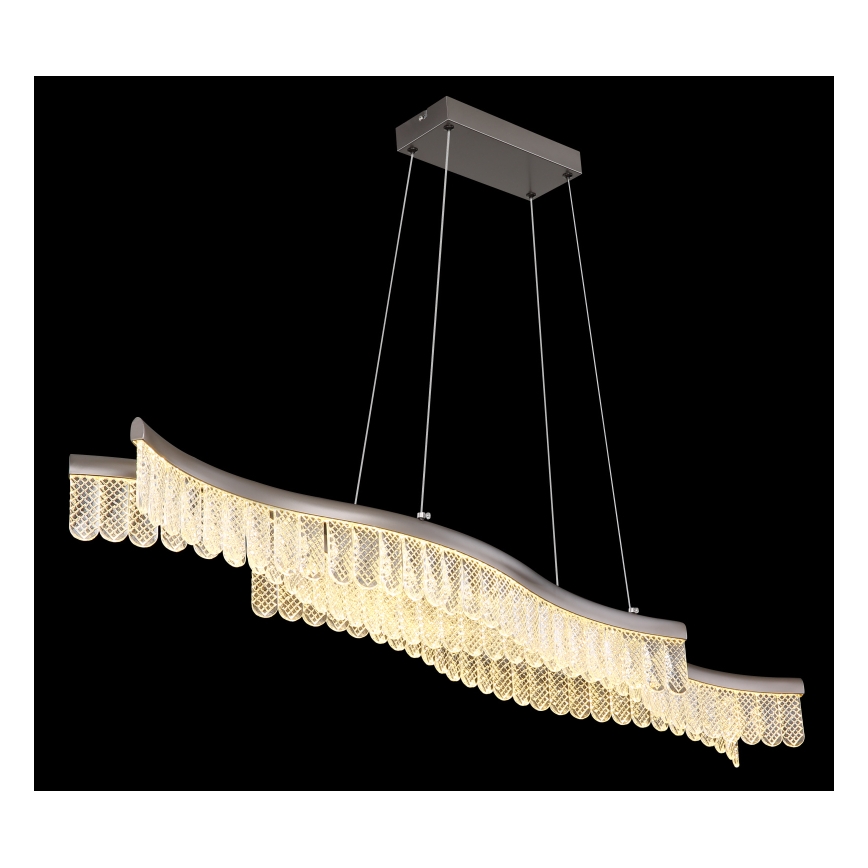 Lustră LED pe cablu Globo LED/35W/230V 3200K crom mat