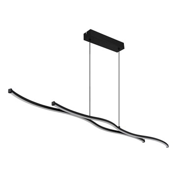 Lustră LED pe cablu Globo LED/30W/230V 3000K negru