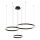 Lustră LED pe cablu GRAVITY LED/108W/230V negru