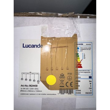 Lustră LED pe cablu HAYLEY 5xLED/5W/230V Lucande