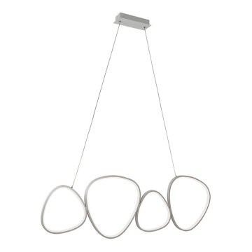 Lustră LED pe cablu HELIX LED/50W/230V argintie