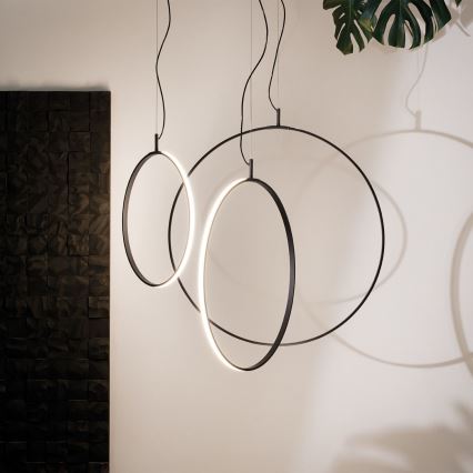 Lustră LED pe cablu Ideal Lux CIRCUS LED/33W/230V d. 60 cm CRI 90 negru