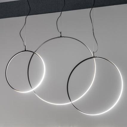Lustră LED pe cablu Ideal Lux CIRCUS LED/33W/230V d. 60 cm CRI 90 negru