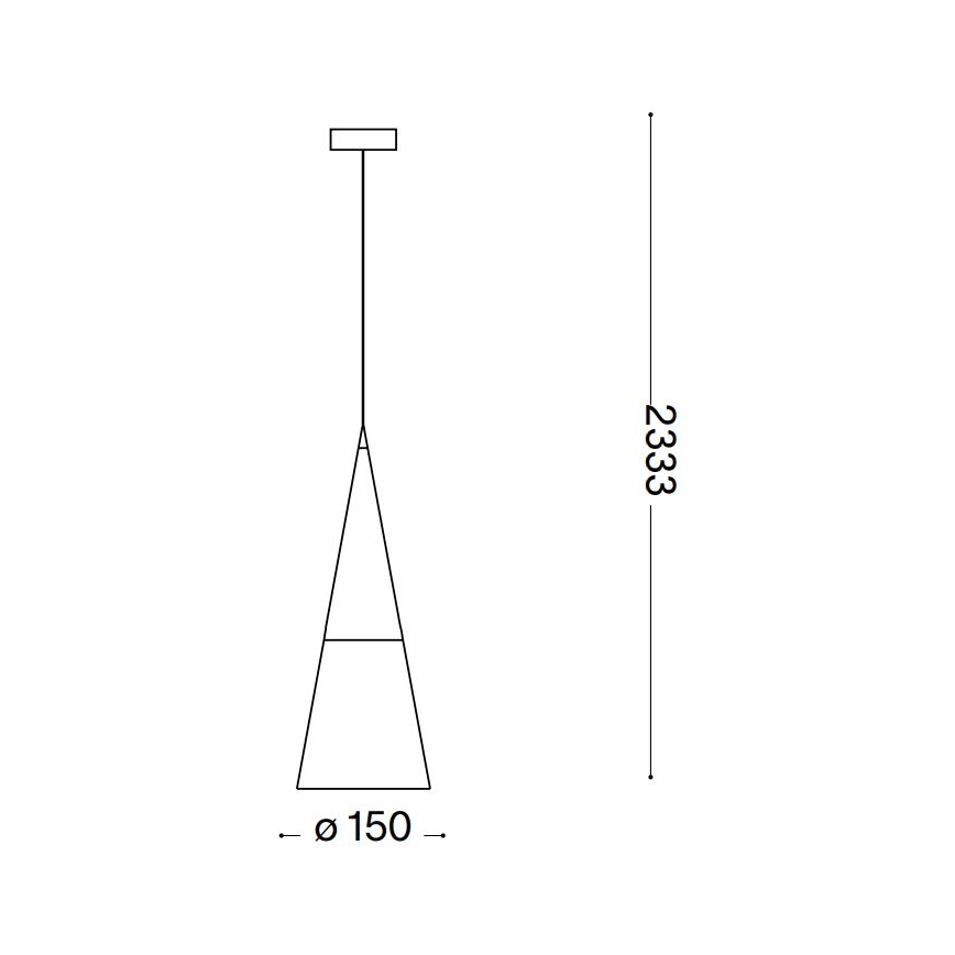 Lustră LED pe cablu Ideal Lux CONO 1xGU10/7W/230V d. 15 cm CRI 90 crom mat