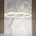 Lustră LED pe cablu Ideal Lux CROWN LED/42W/230V 3000K d. 80 cm CRI 90 alamă