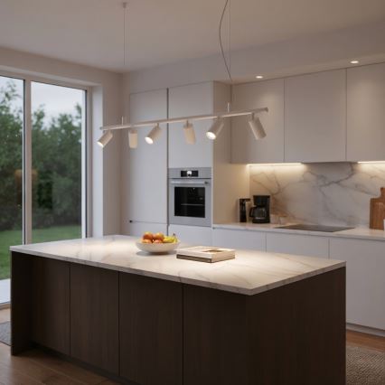 Lustră LED pe cablu Ideal Lux DYNAMITE 6xGU10/7W/230V CRI 90 alb