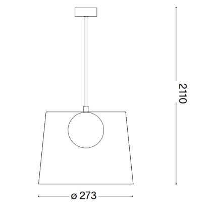 Lustră LED pe cablu Ideal Lux FADE 1xG9/3W/230V auriu