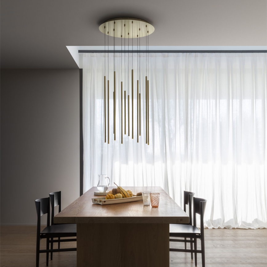 Lustră LED pe cablu Ideal Lux FILO LED/25W/230V alamă