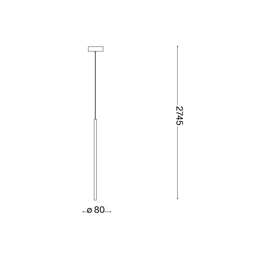 Lustră LED pe cablu Ideal Lux FILO LED/3,5W/230V 3000K CRI 90 alb
