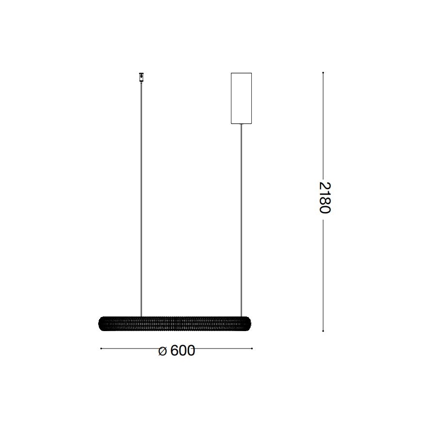 Lustră LED pe cablu Ideal Lux MIRACLE LED/37W/230V d. 60 cm CRI 90 crom mat