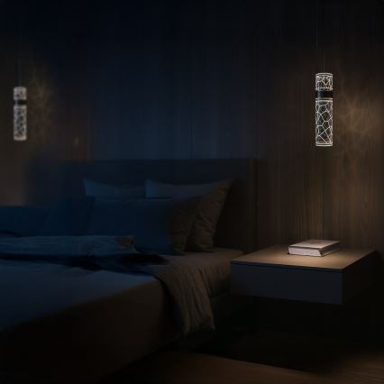 Lustră LED pe cablu LAGOS LED/8W/230V, aurie