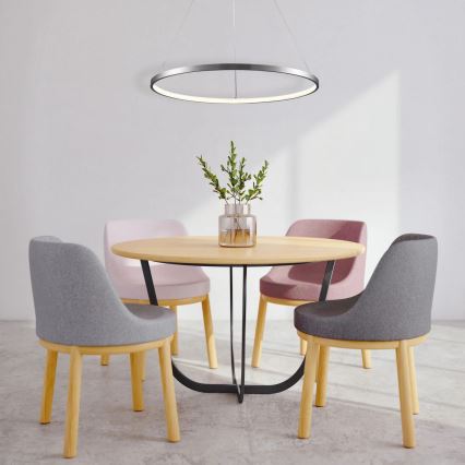 Lustră LED pe cablu LEA LED/20W/230V 4000K d. 50 cm crom mat