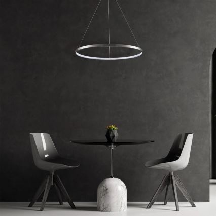 Lustră LED pe cablu LEA LED/20W/230V 4000K d. 50 cm crom mat
