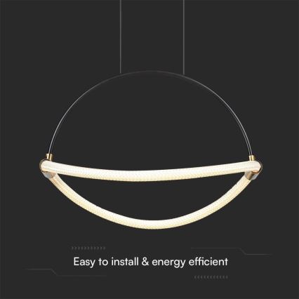 Lustră LED pe cablu LED/12W/230V 3000K