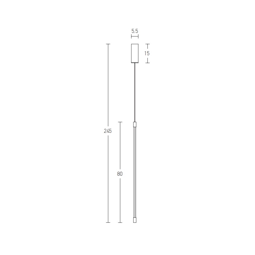 Lustră LED pe cablu LED/12W/230V negru Zambelis 20121