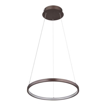 Lustră LED pe cablu LED/19W/230V maro Globo