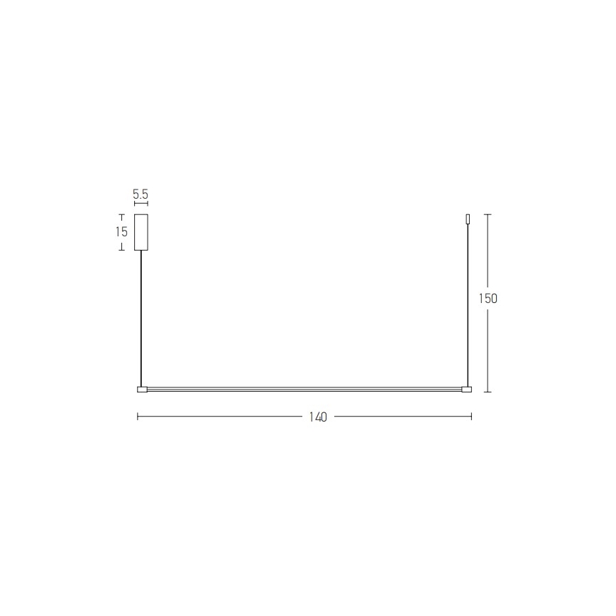 Lustră LED pe cablu LED/20W/230V auriu Zambelis 20120
