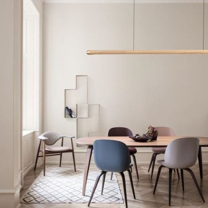 Lustră LED pe cablu LED/22W/230V 4000K 120 cm frasin/lemn masiv