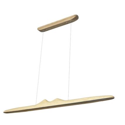 Lustră LED pe cablu LED/22W/230V 4000K 120 cm frasin/lemn masiv