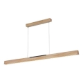 Lustră LED pe cablu LED/22W/230V 4000K 120 cm pin/lemn masiv
