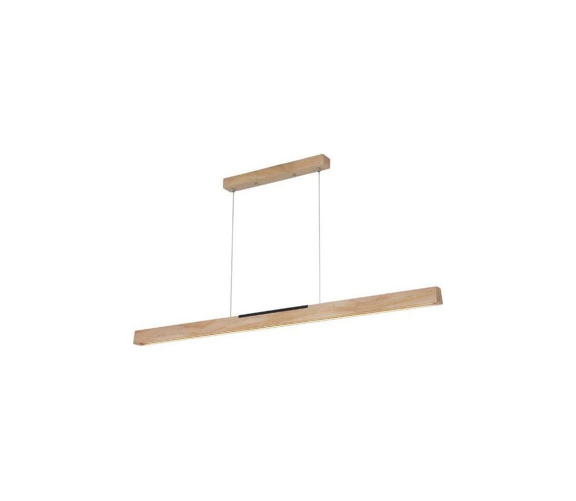 Lustră LED pe cablu LED/22W/230V 4000K 120 cm pin/lemn masiv