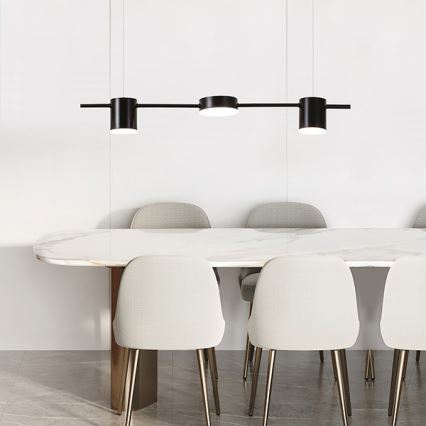 Lustră LED pe cablu LED/24W/230V 3000K negru