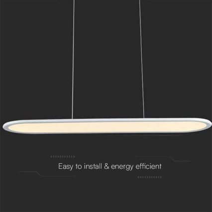 Lustră LED pe cablu LED/24W/230V 4000K alb