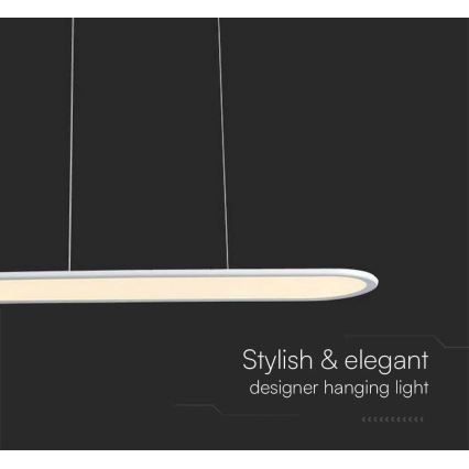 Lustră LED pe cablu LED/24W/230V 4000K alb