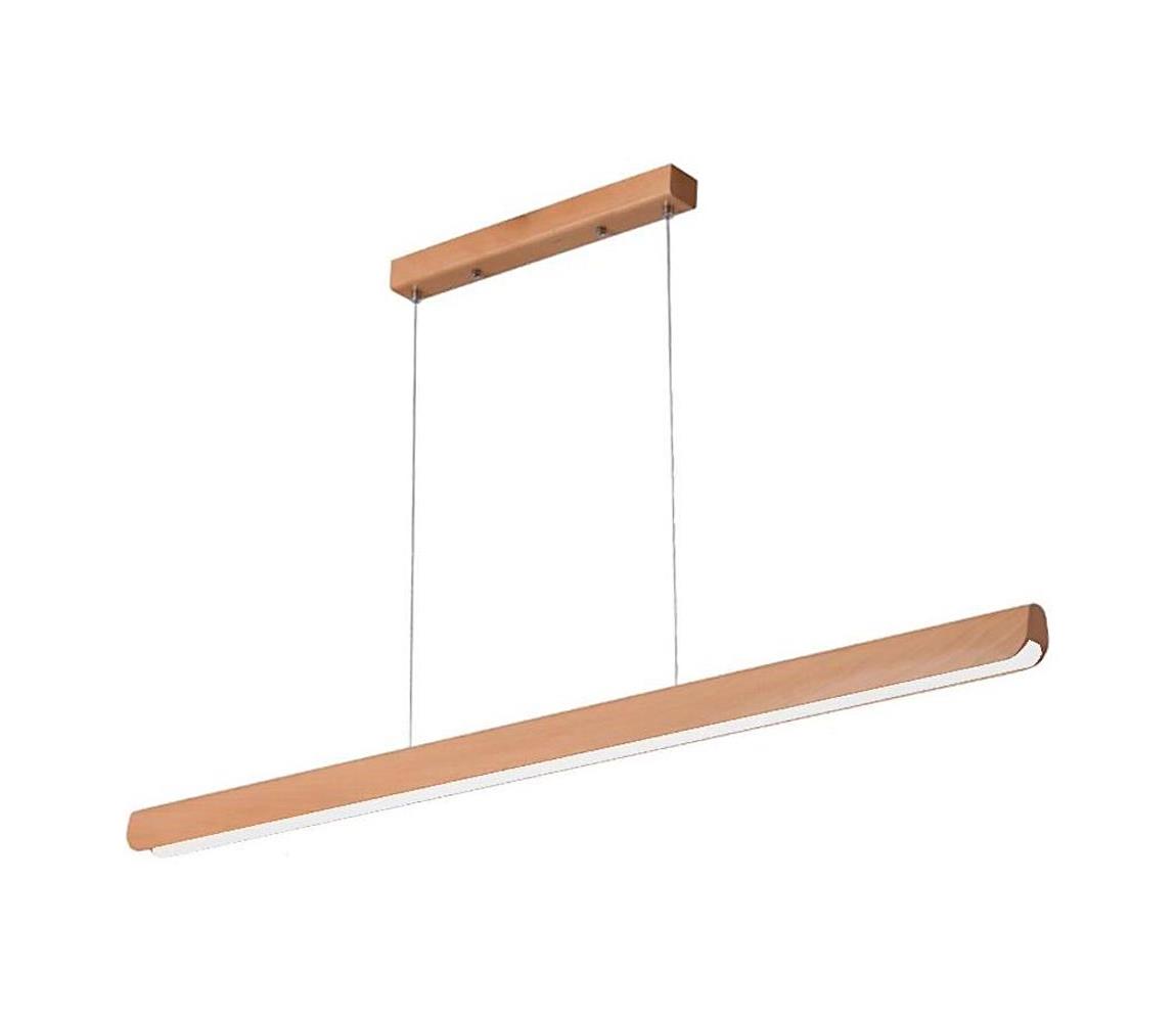 Lustră LED pe cablu LED/26W/230V 4000K 150 cm fag/lemn masiv