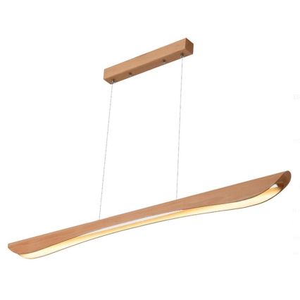 Lustră LED pe cablu LED/26W/230V 4000K 150 cm fag/lemn masiv