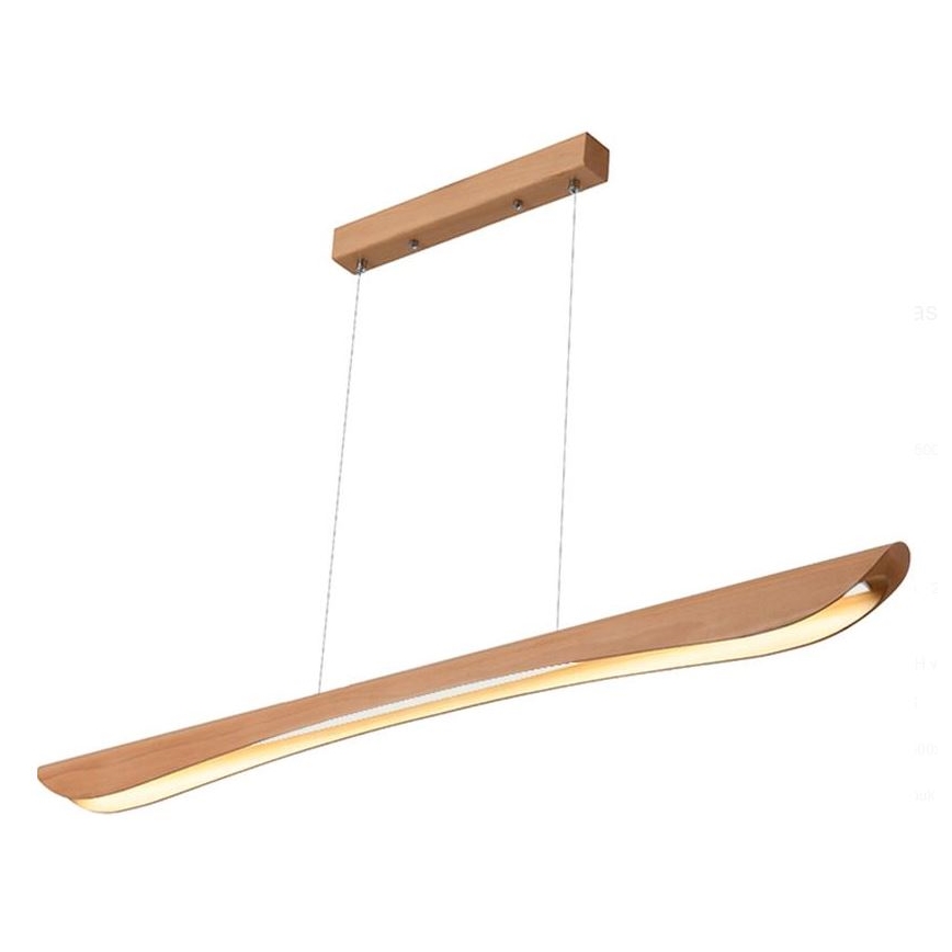Lustră LED pe cablu LED/26W/230V 4000K 150 cm fag/lemn masiv