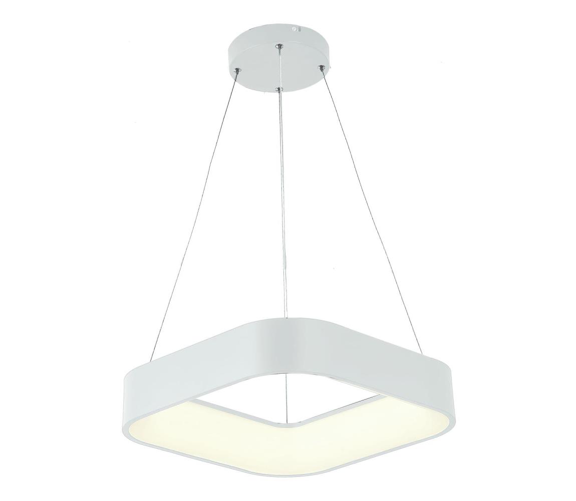 Lustră LED pe cablu LED/30W/230V 3000K 45x45 cm alb