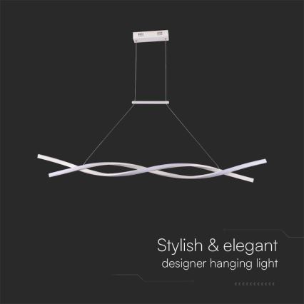 Lustră LED pe cablu LED/30W/230V 4000K alb