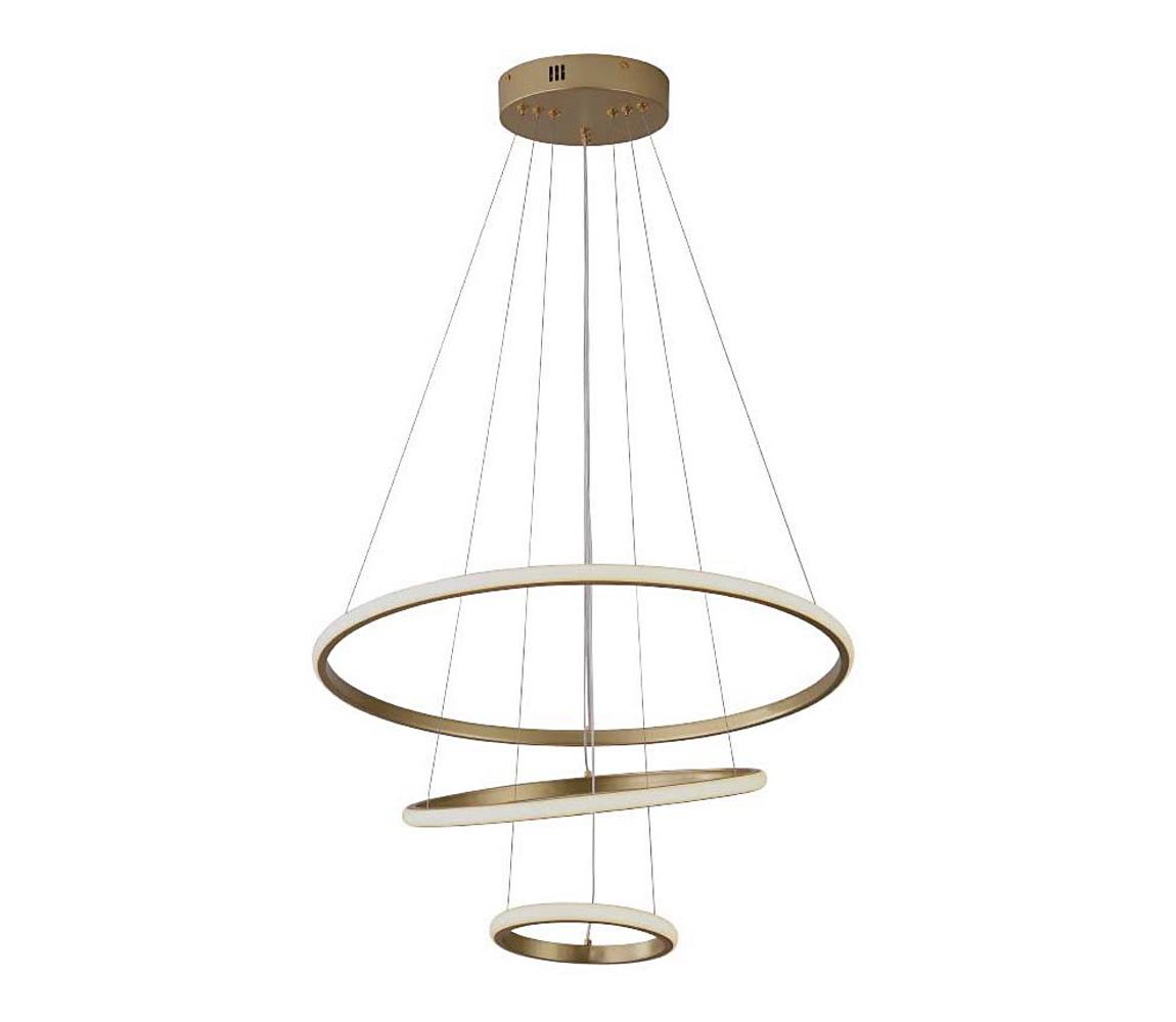 Lustră LED pe cablu LED/32W/230V 3000K auriu