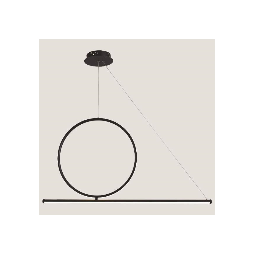 Lustră LED pe cablu LED/32W/230V 3000K negru