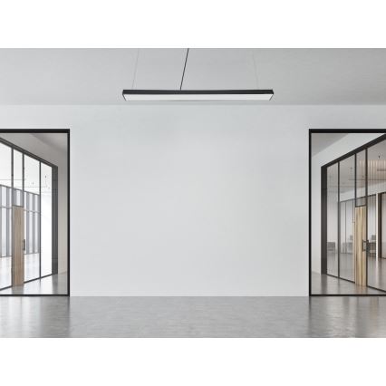 Lustră LED pe cablu LED/32W/230V 4000K d. 120 cm negru