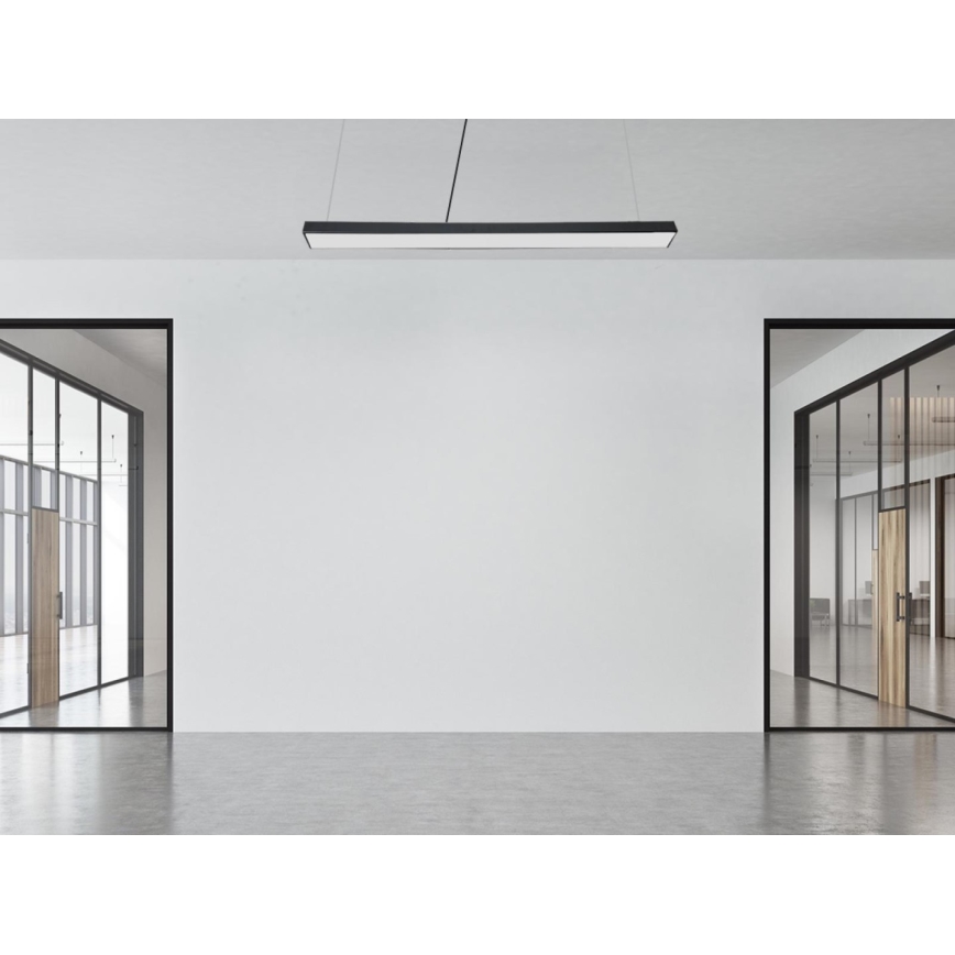 Lustră LED pe cablu LED/32W/230V 4000K d. 120 cm negru