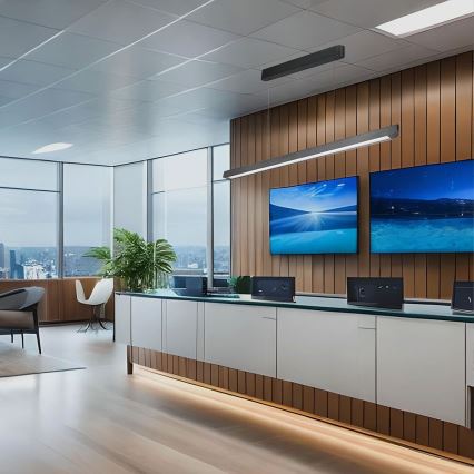 Lustră LED pe cablu LED/36W/230V 3000/4000/6400K antracit